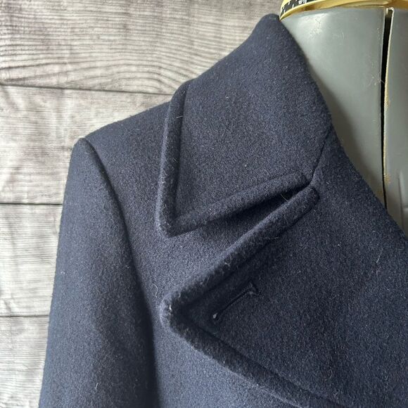 Old Navy wool blend navy blue pea coat size small - Picture 5 of 11
